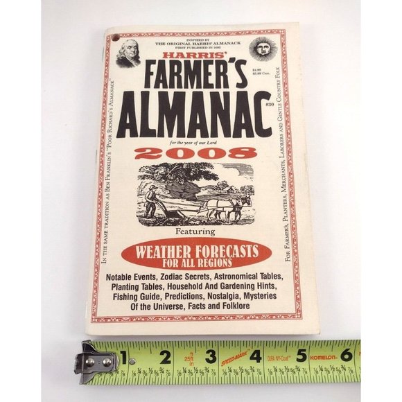 Harris Farmers Almanac 2008 Gardening Zodiac Predictions Fishing Folklore - Picture 7 of 7